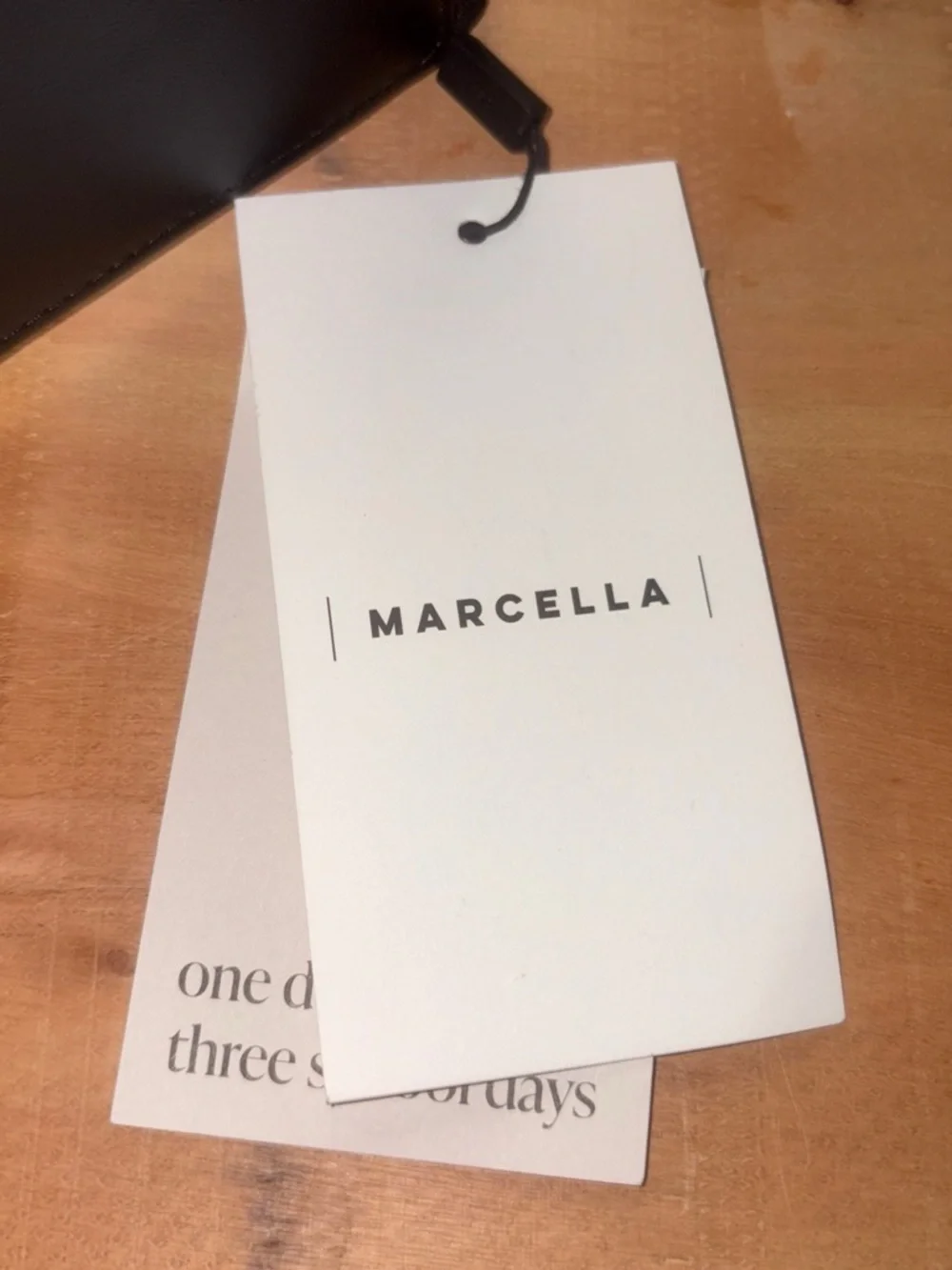 NWT MARCELLA NY Black Wide Contour Waist Belt - “Chambers Belt”